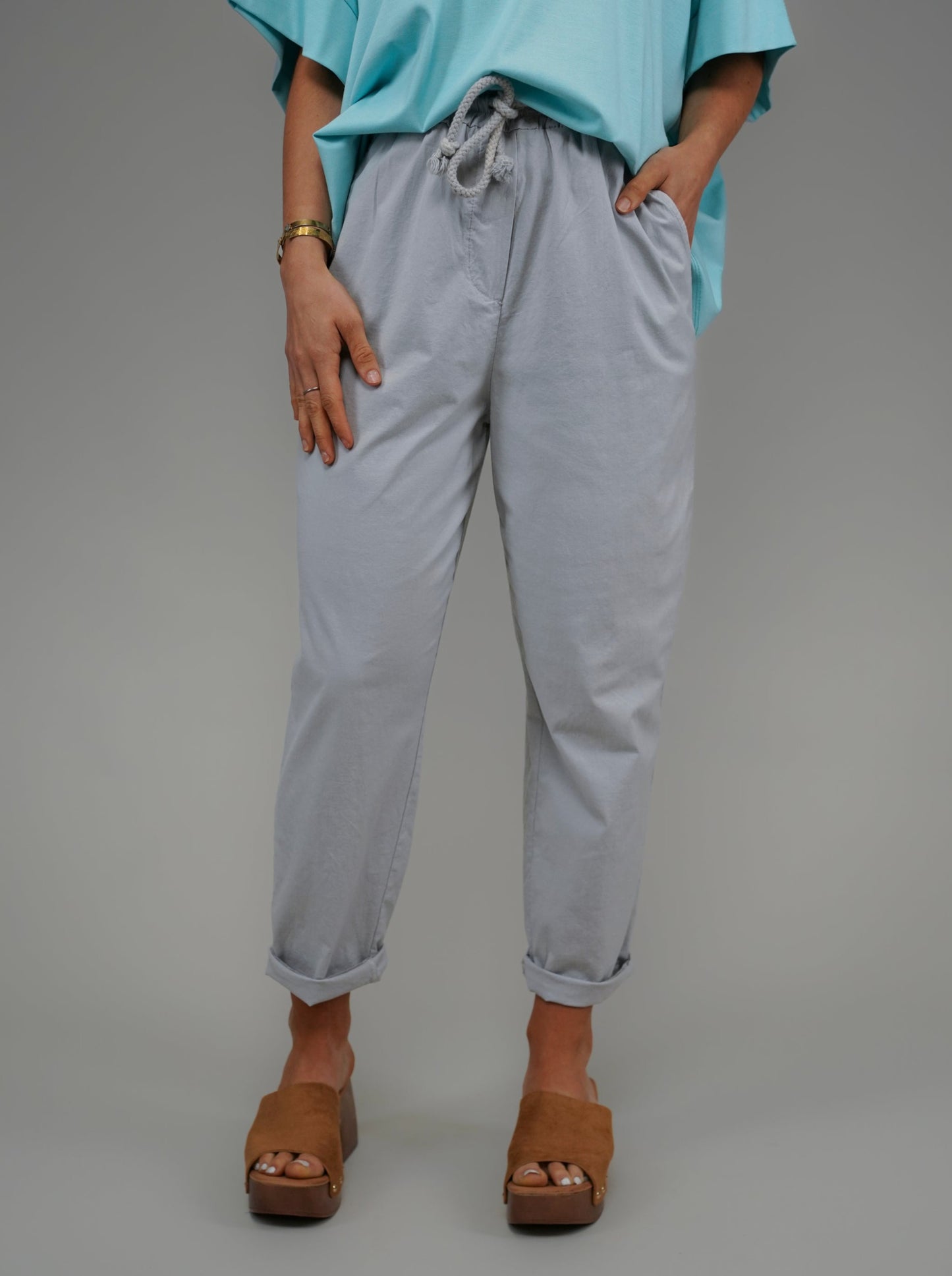 Pantalon été gris clair - 1050