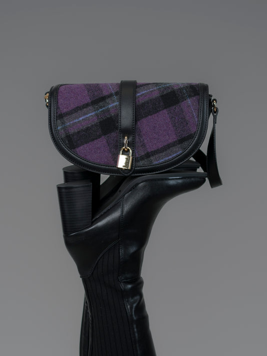 Sac tartan violet -  1325