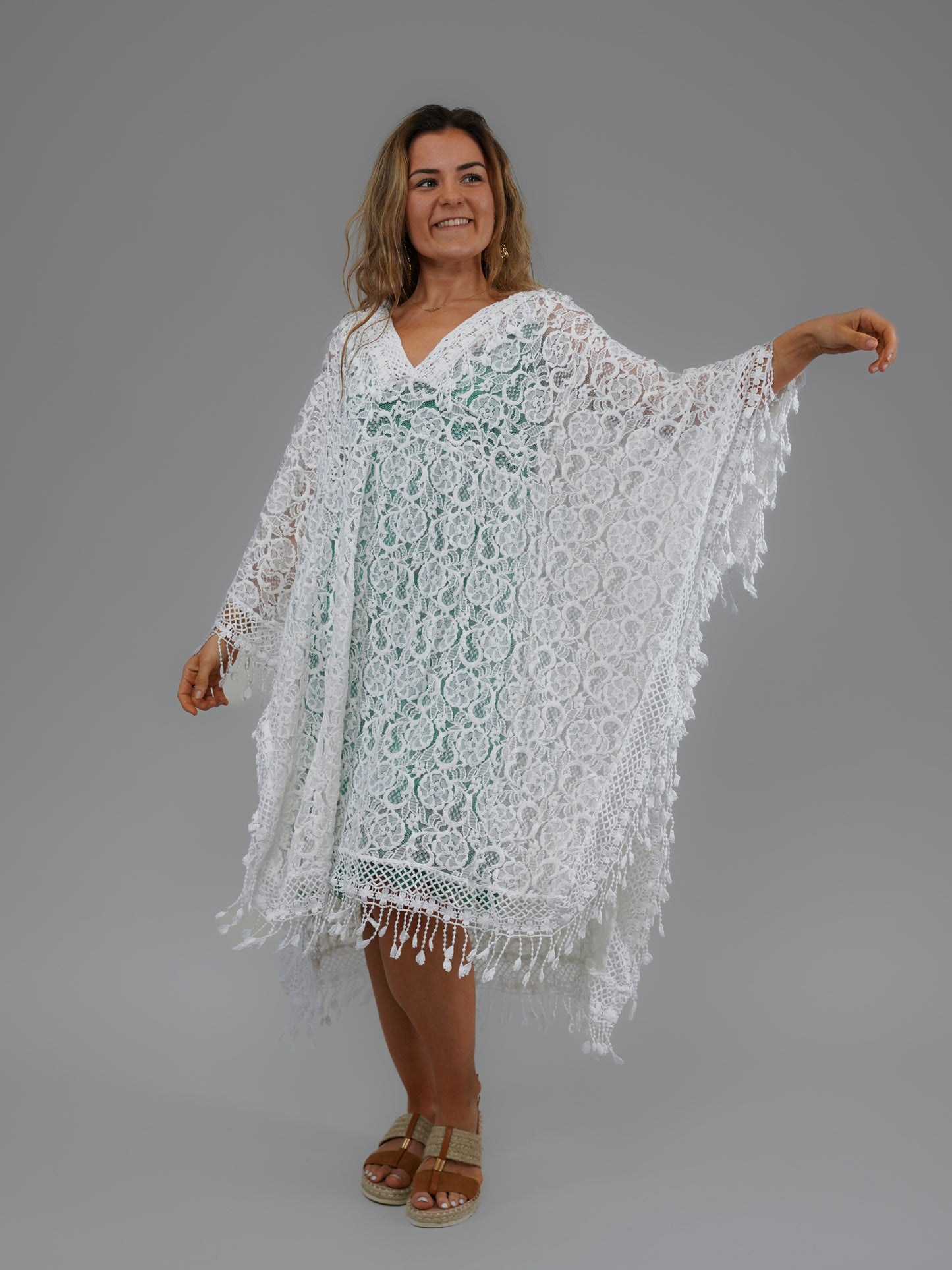 Tunique en dentelle blanche - 1062