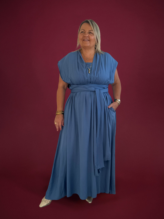 Robe modulable bleu - 1708