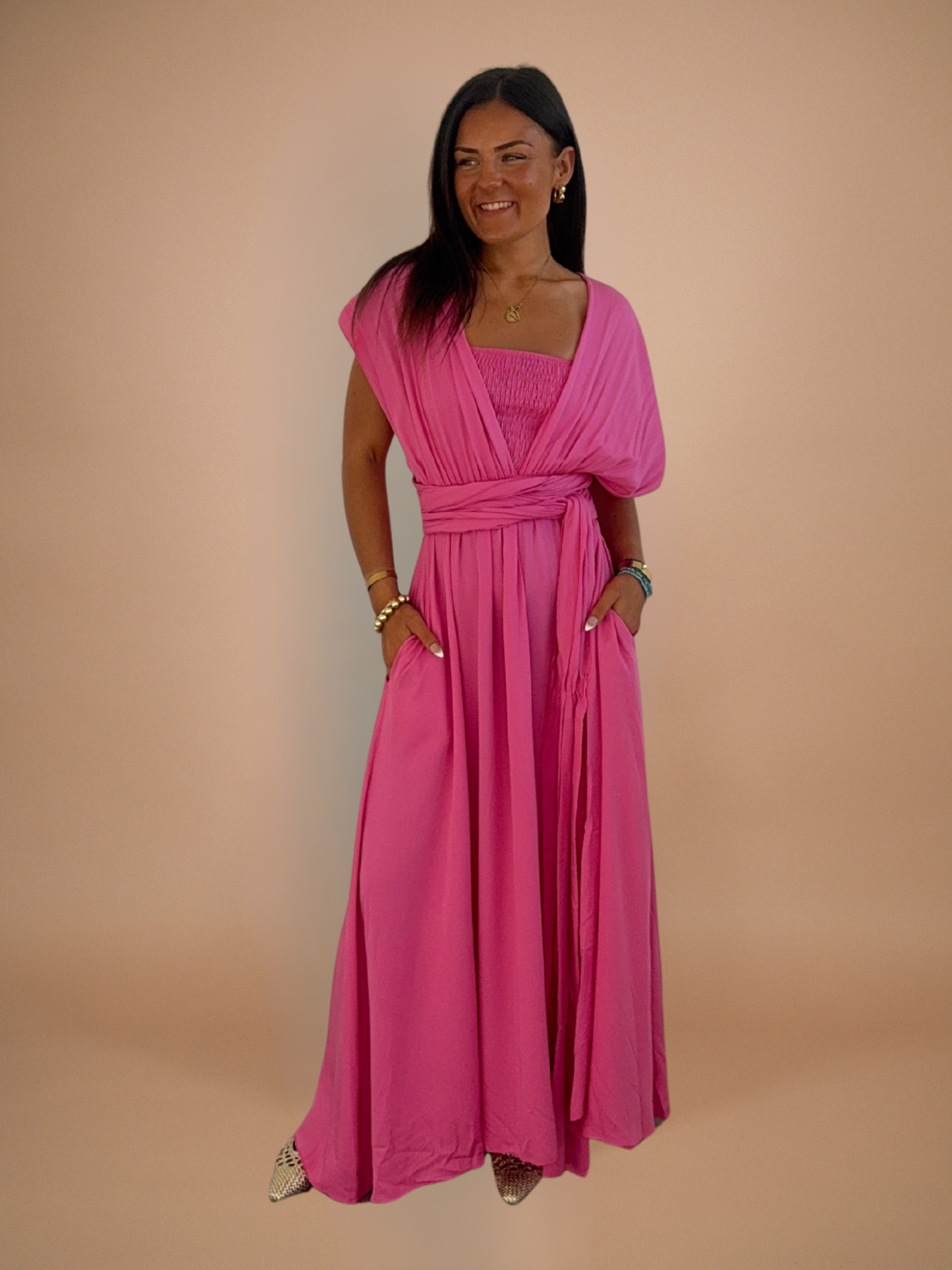 Robe modulable rose
