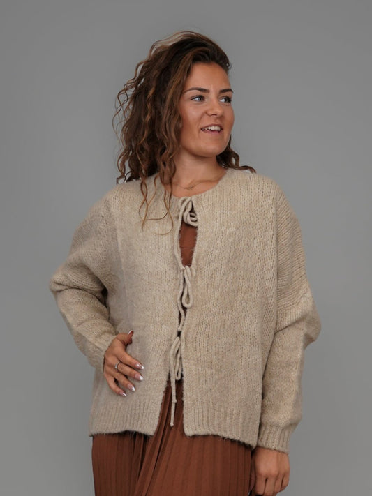 Gilet lien camel - 1083