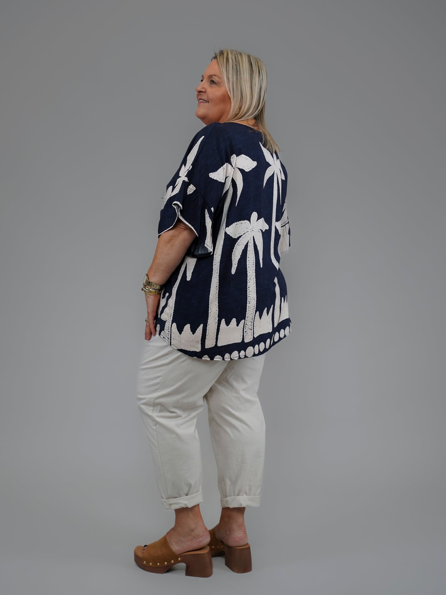 T-shirt palmier marine - 1046