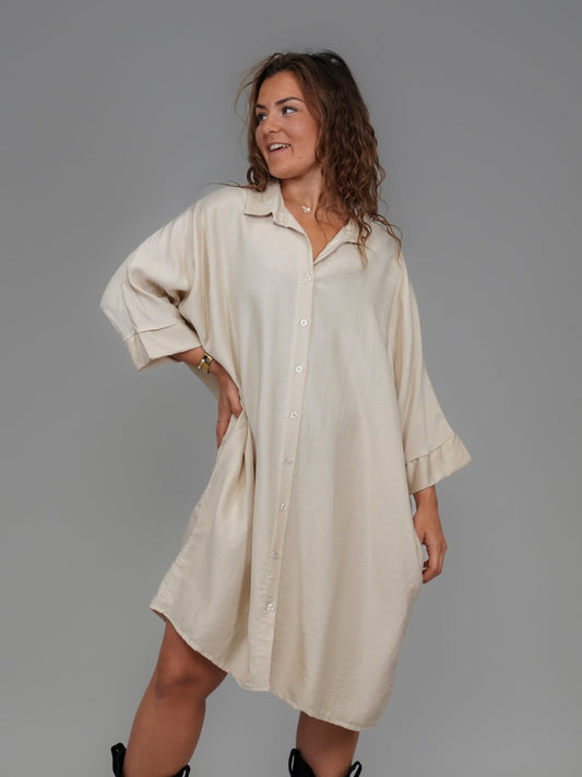 Robe chemise beige - 1979