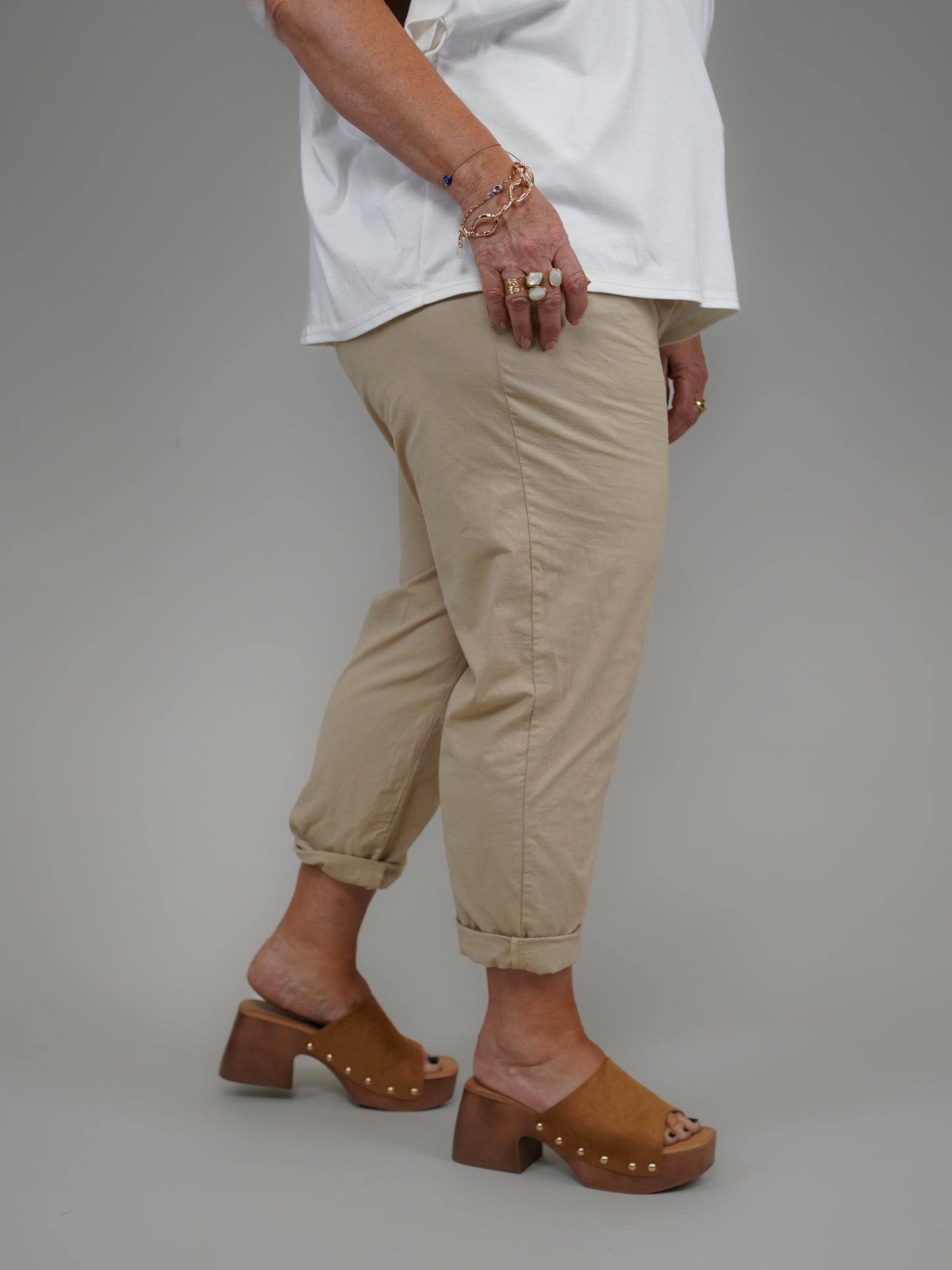 Pantalon été camel - 1050