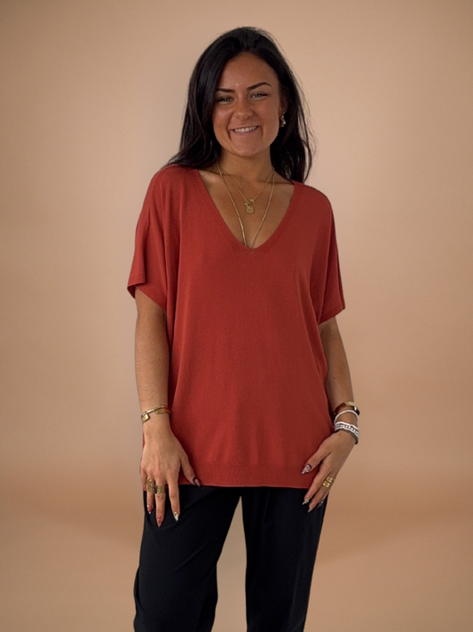 T-shirt oversize orange - 1737