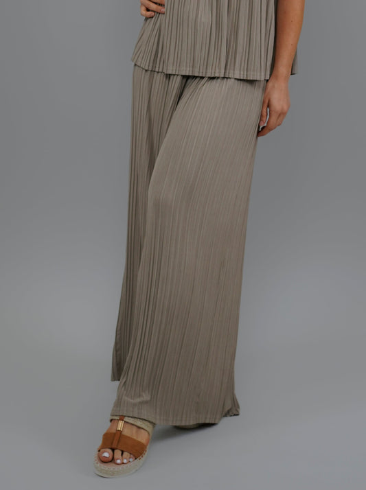 Pantalon gaufré taupe - 1052