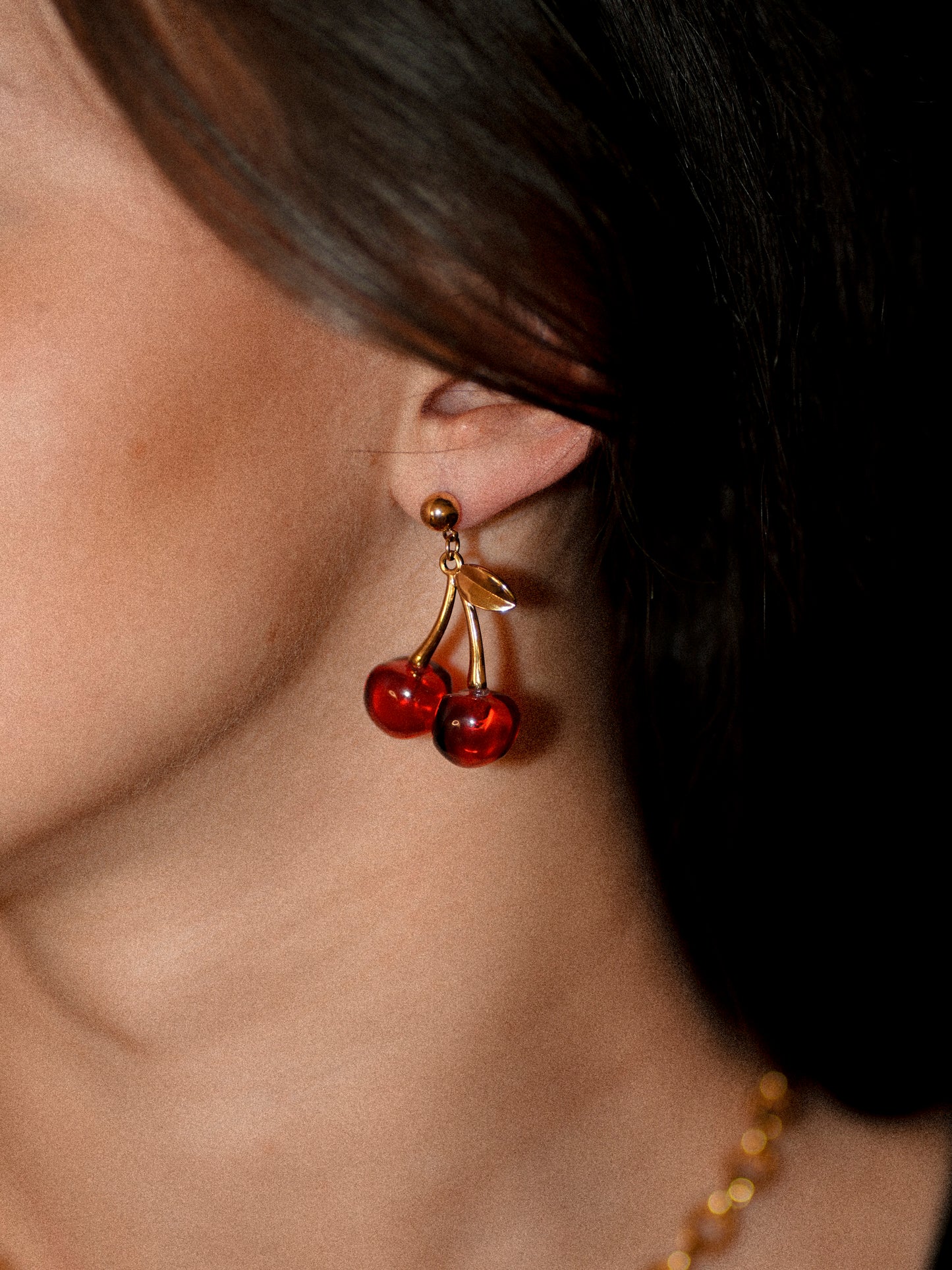 Boucles d'oreilles cerises - 1249