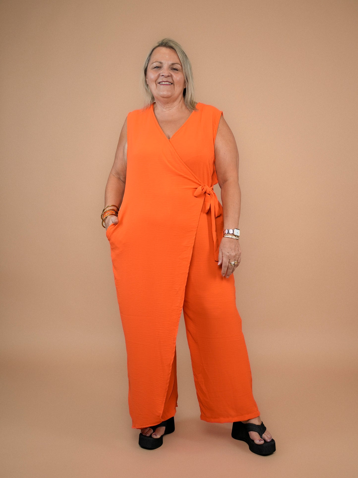 Combinaison à pan orange