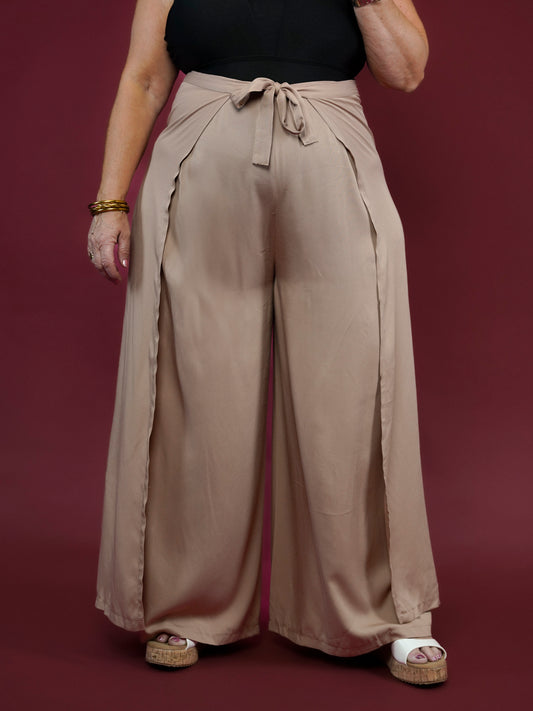 Pantalon multiposition camel