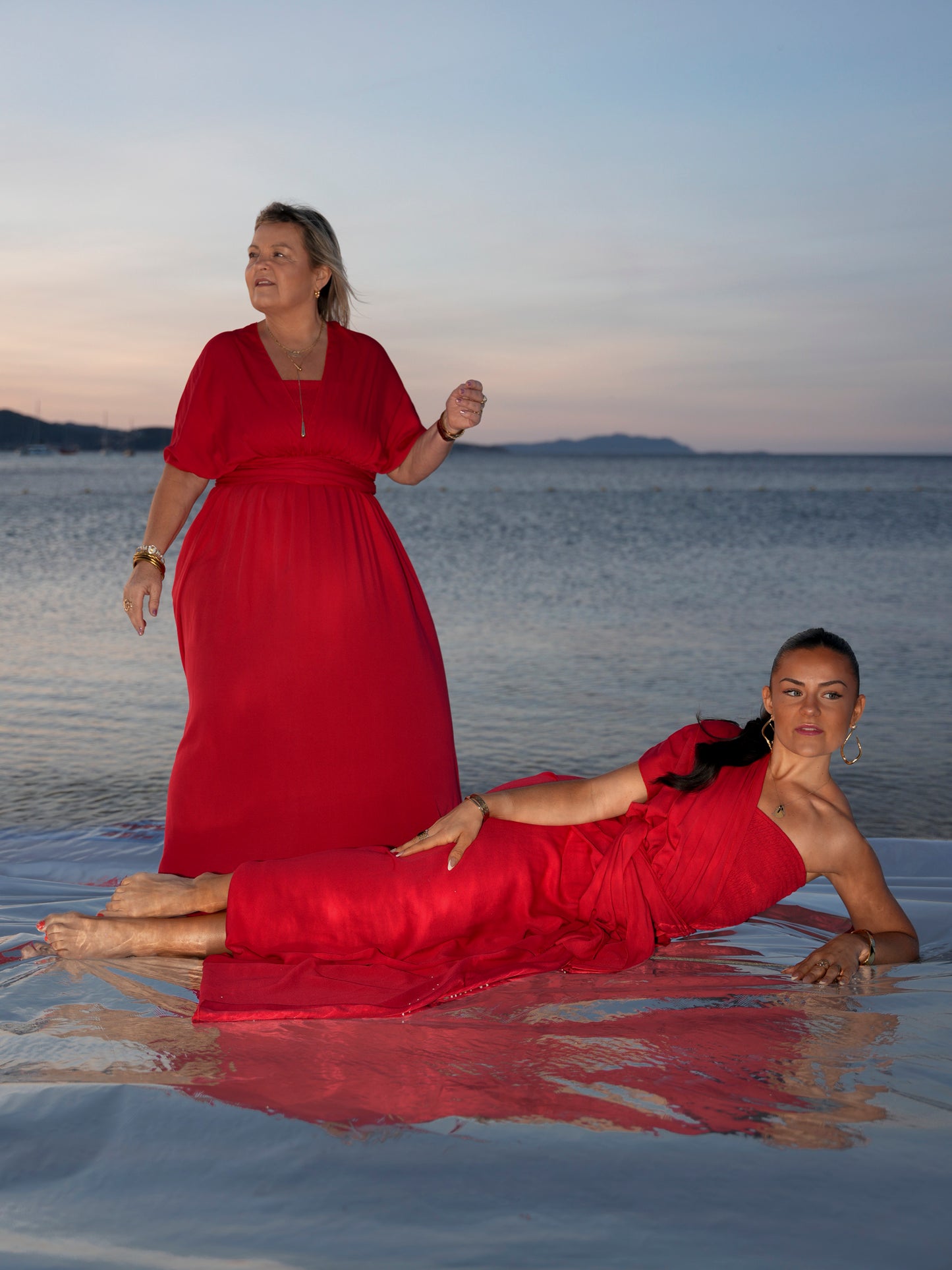 Robe modulable rouge