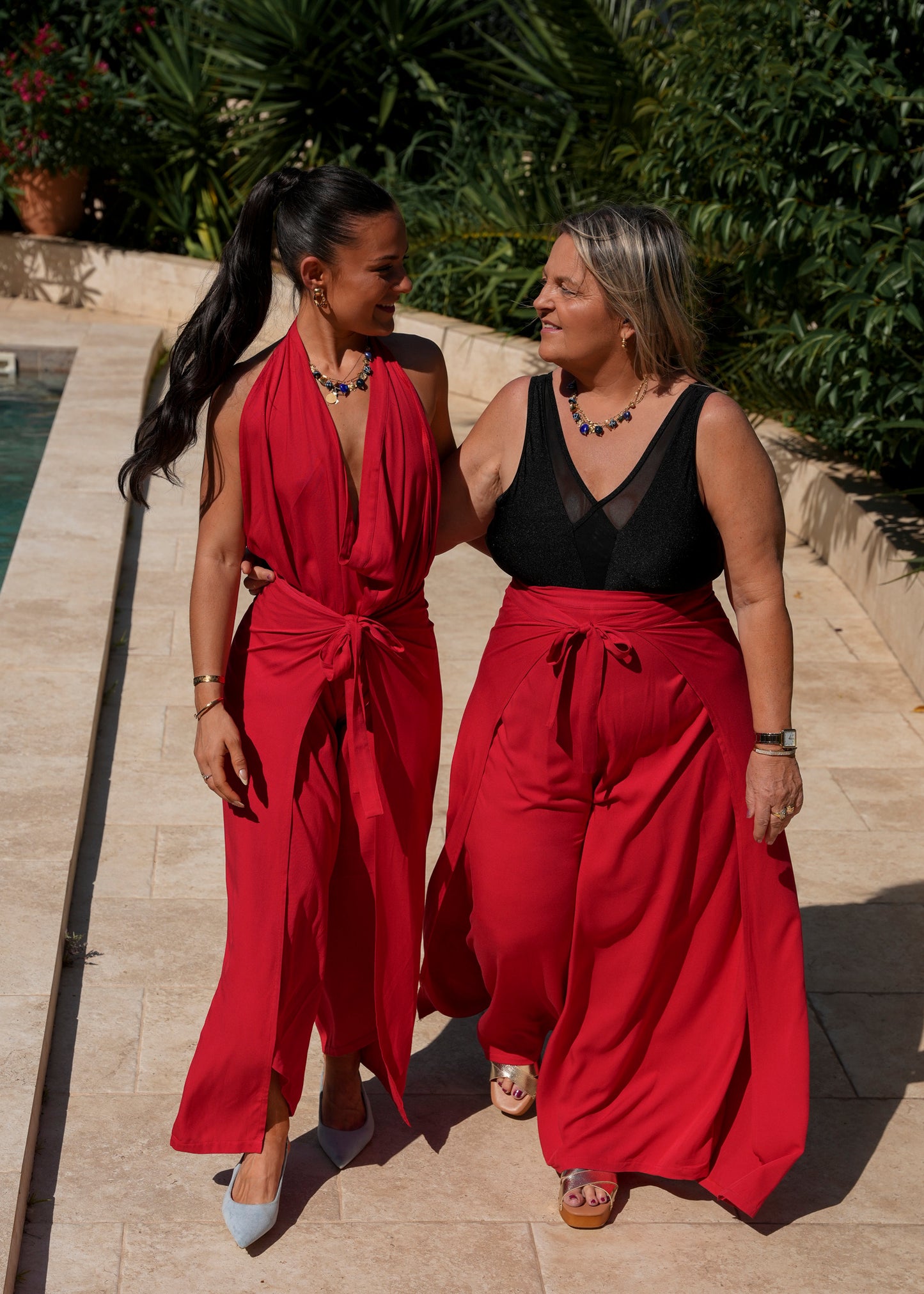 Pantalon multiposition rouge