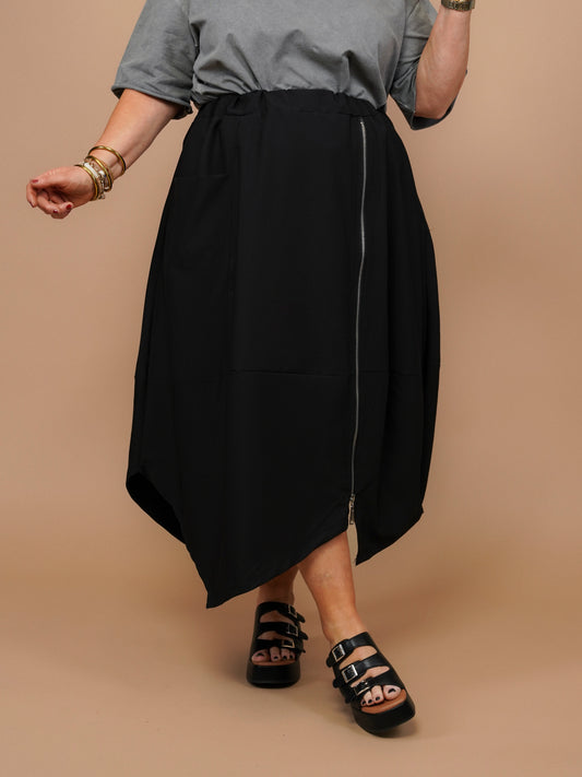 Jupe asymétrique zip - 1574