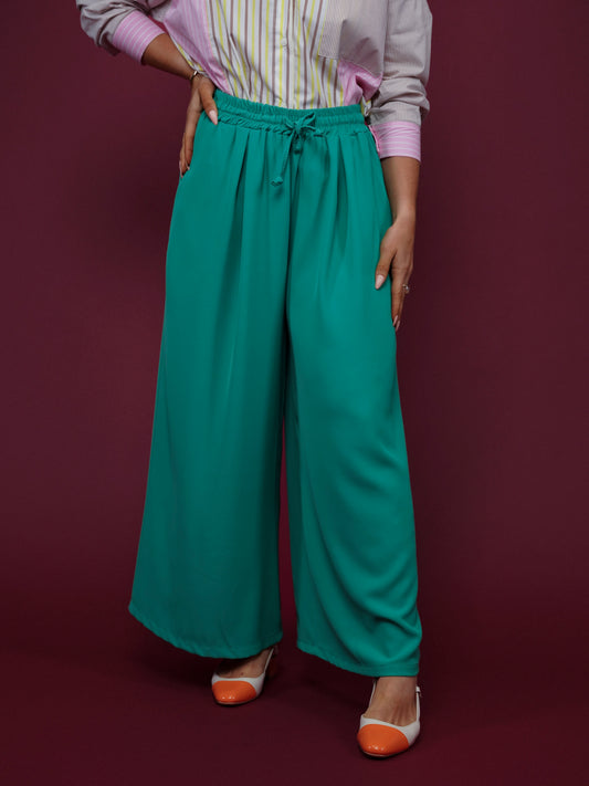 Pantalon large vert - 1610