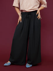 Pantalon large noir