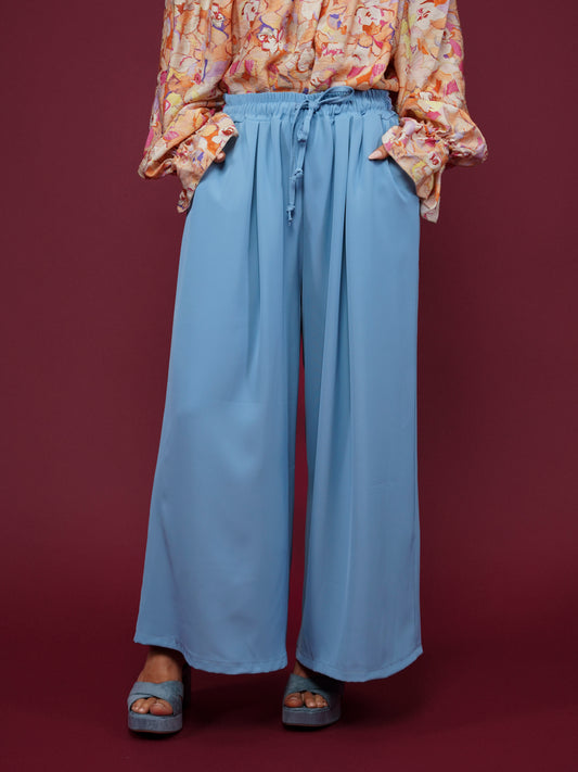 Pantalon large bleu jean - 1610