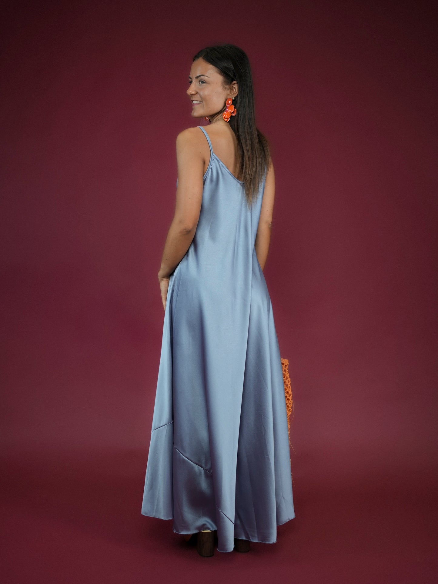 Robe à bretelles bleu jean - 1835
