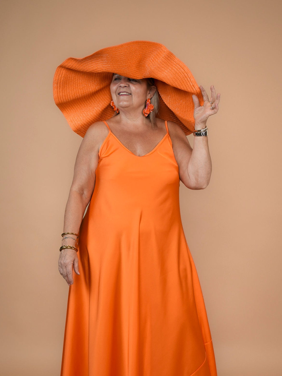 Chapeau capeline orange - 1863