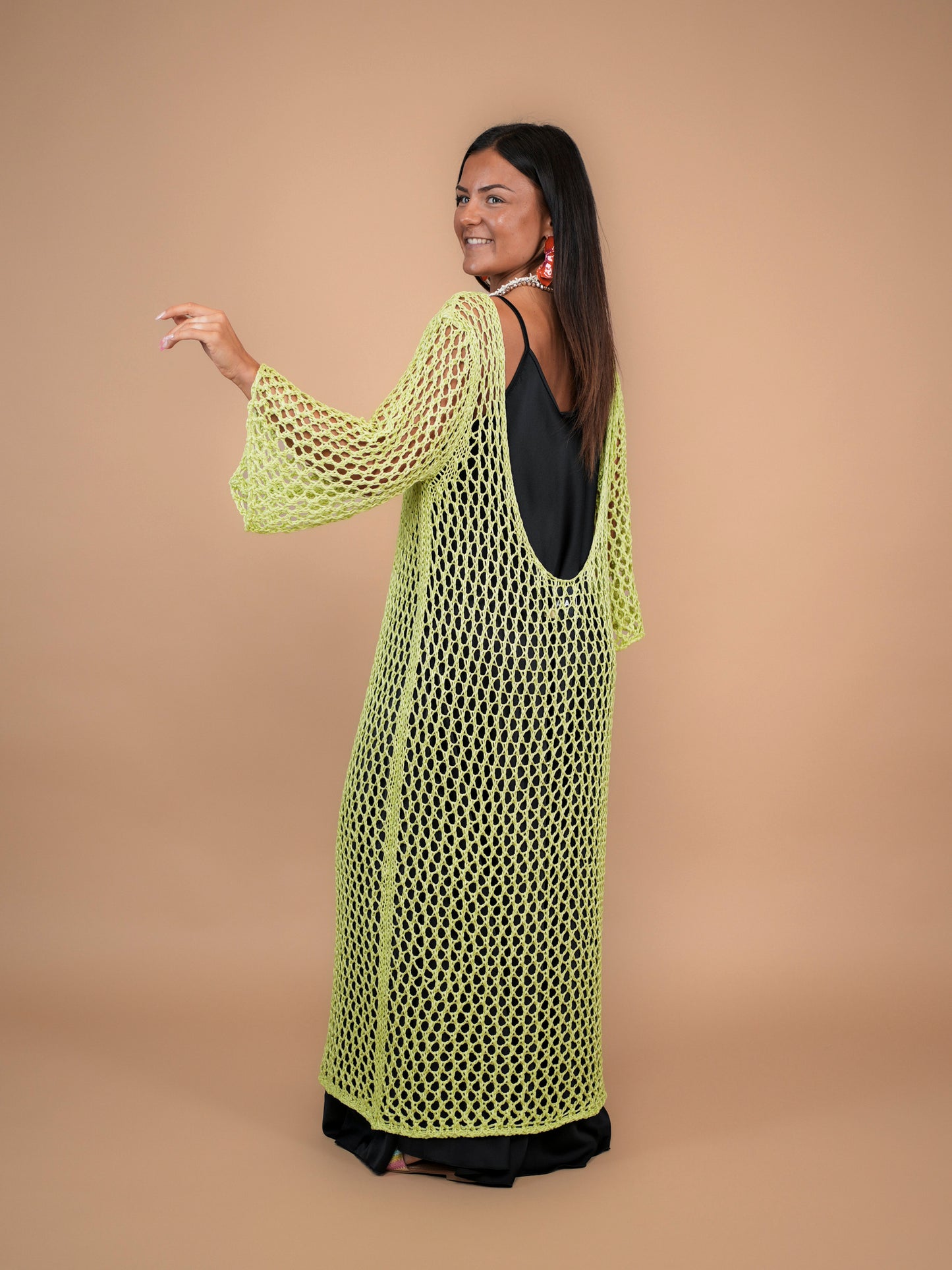 Robe en crochet vert pastel - 1788