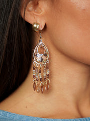 Boucles d’oreilles attrape-rêves dorées