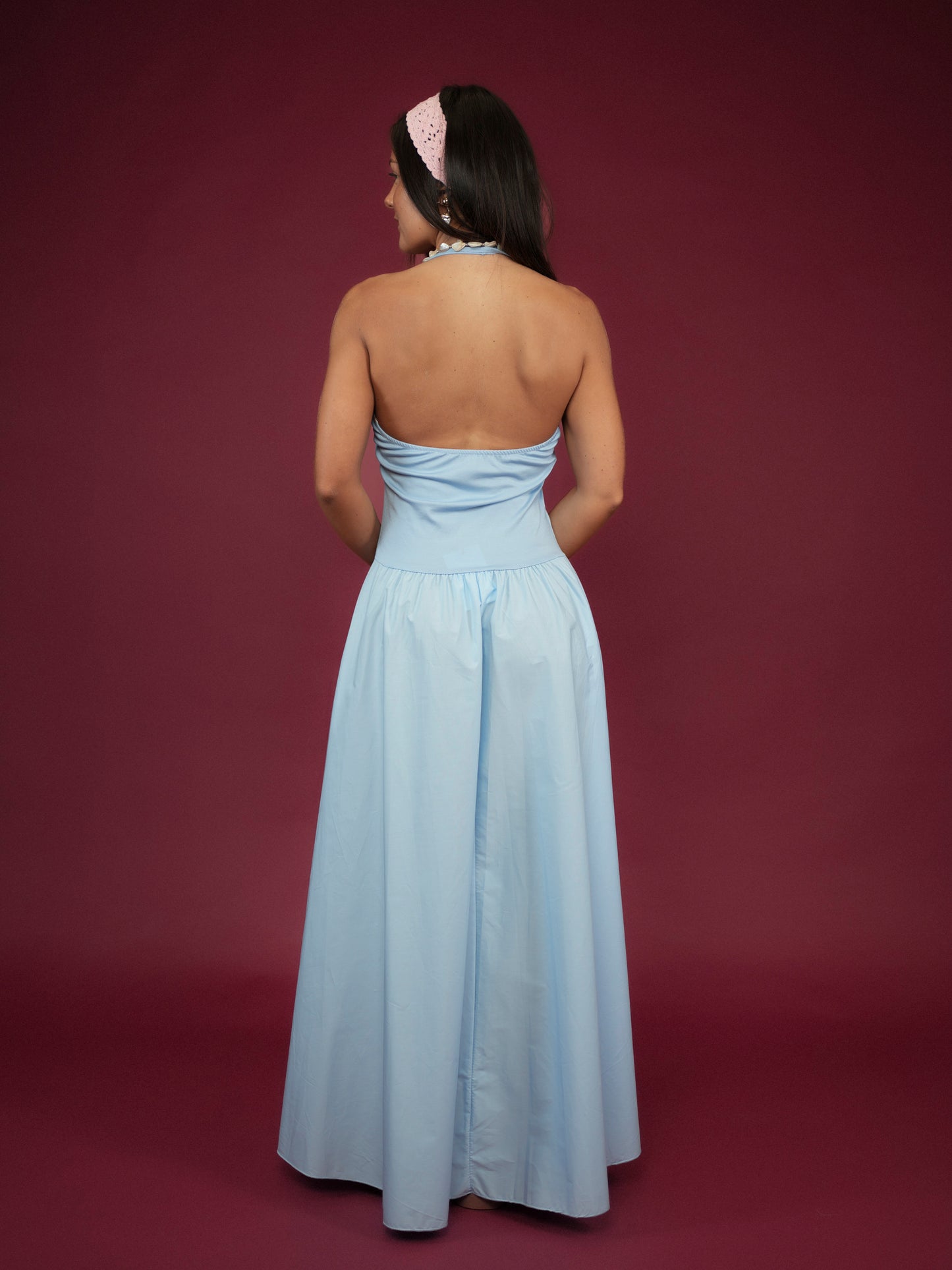 Robe débardeur bleu jean - 1834