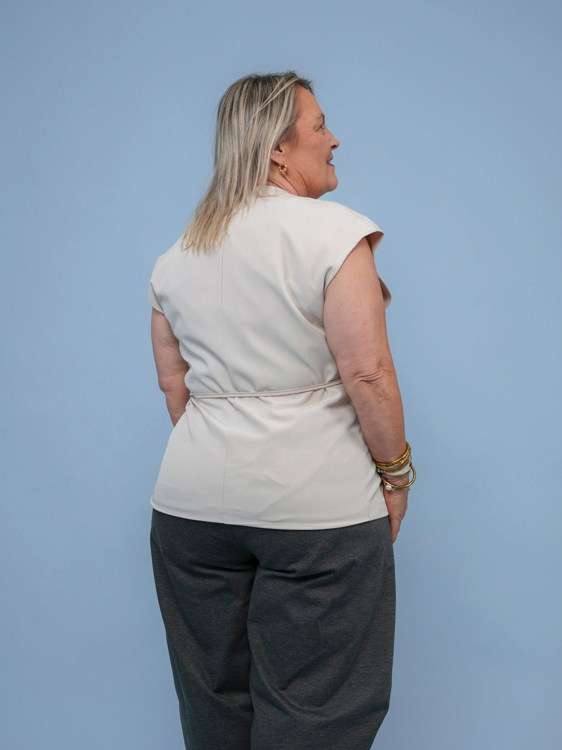 Blouse veston ceinturée - 1551