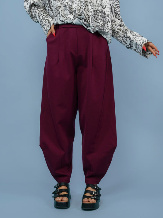 Pantalon japonais bordeaux - 1611