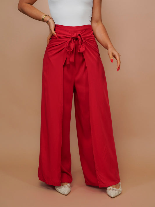 Pantalon multiposition rouge
