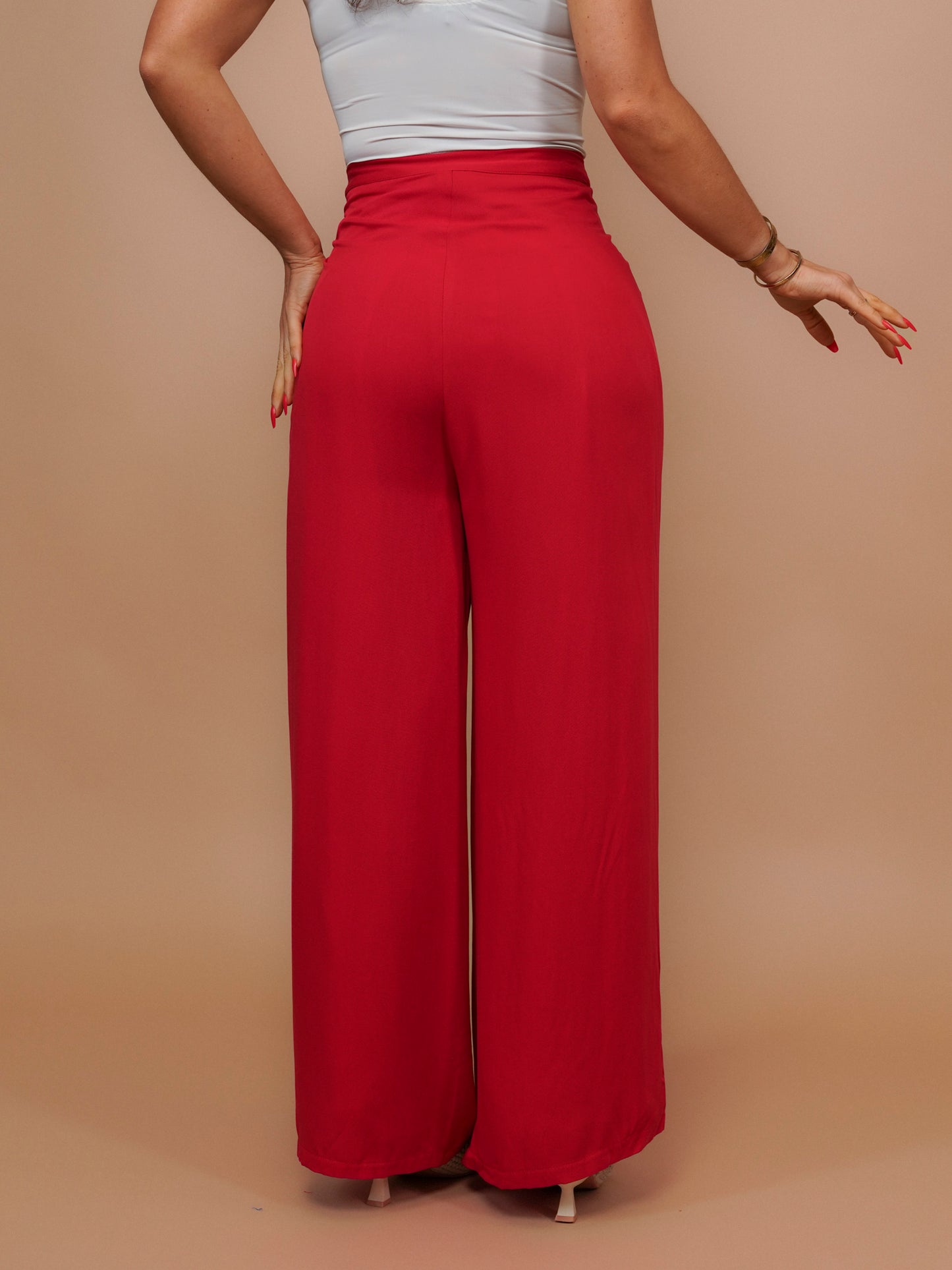 Pantalon multiposition rouge