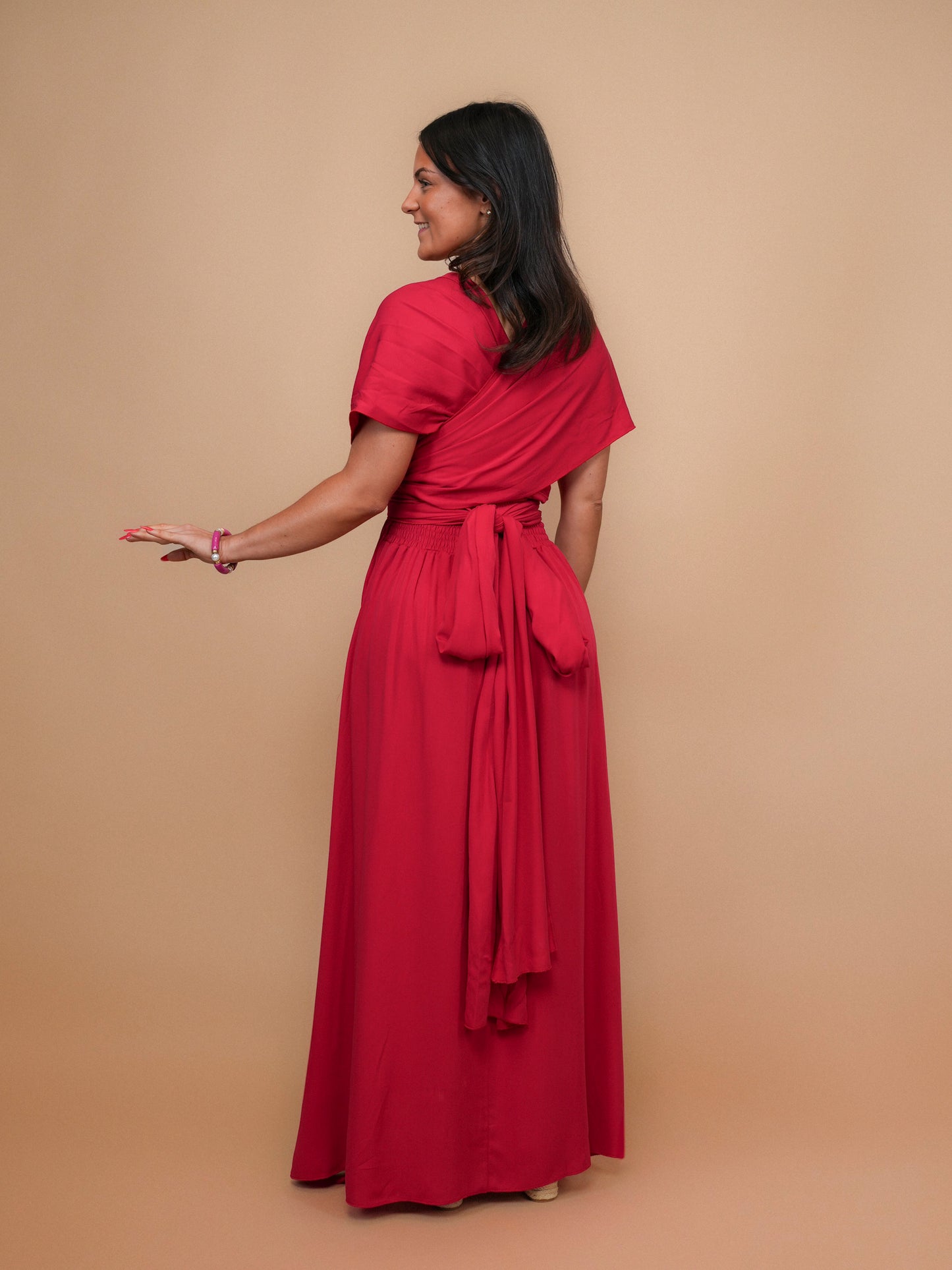 Robe modulable rouge