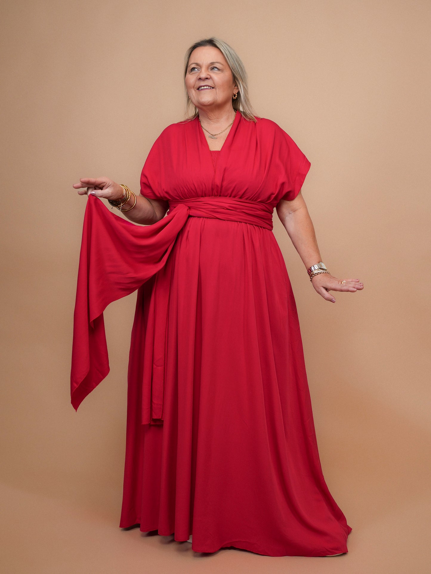 Robe modulable rouge