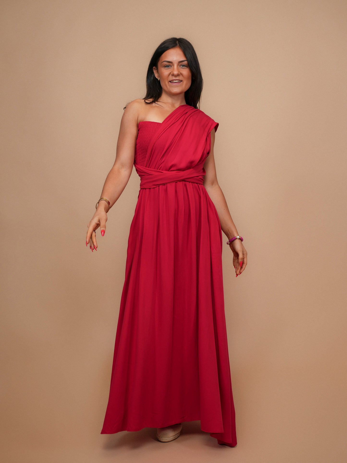 Robe modulable rouge