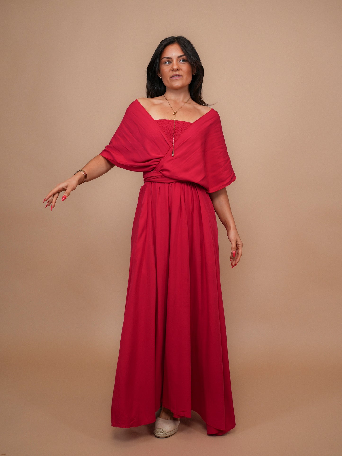 Robe modulable rouge