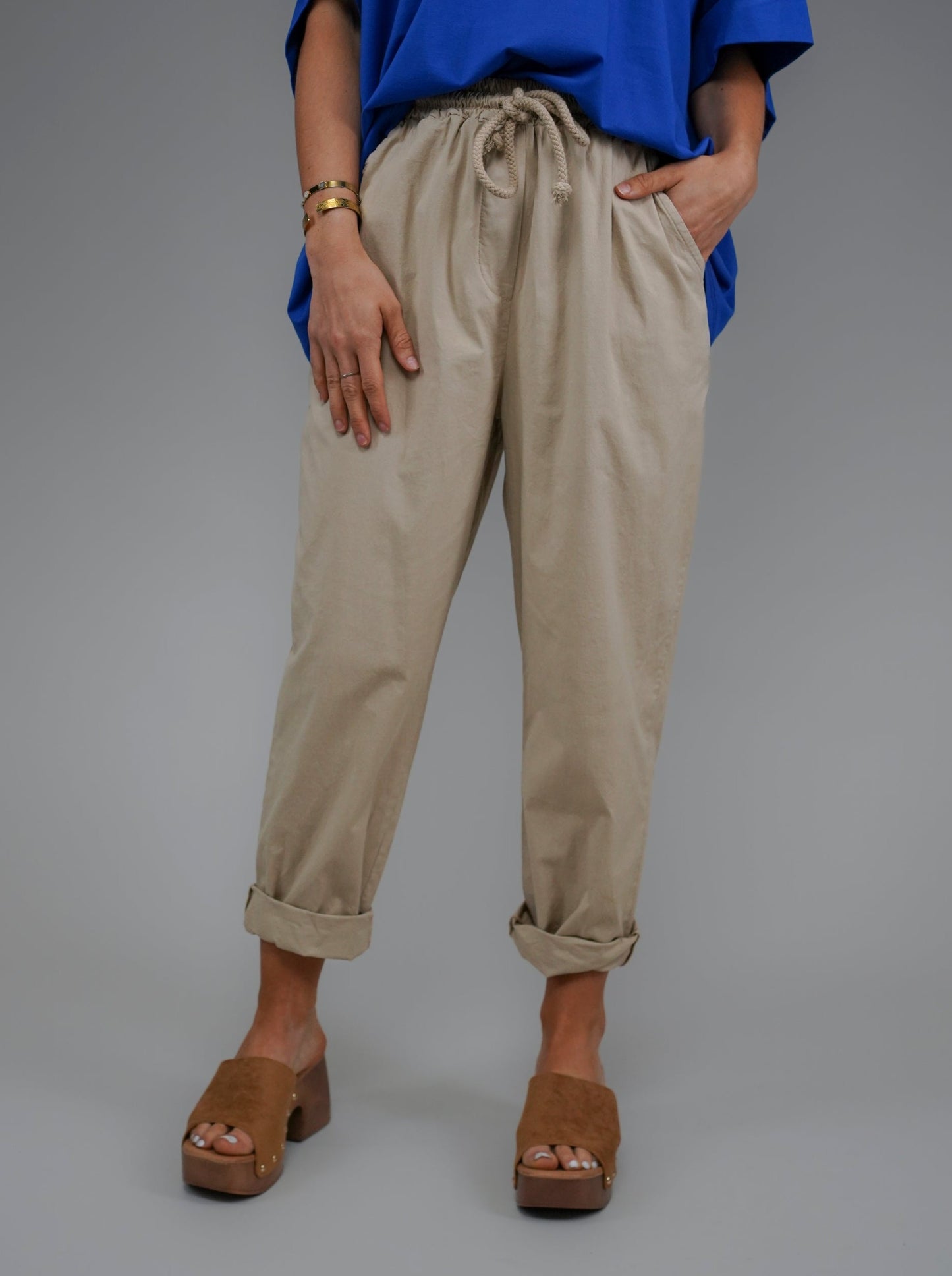 Pantalon été camel - 1050