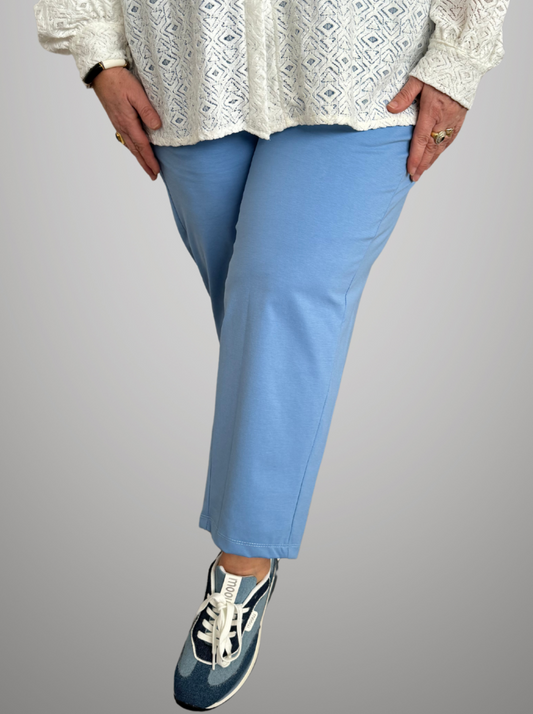 Pantalon bleu taille élastique - 1950
