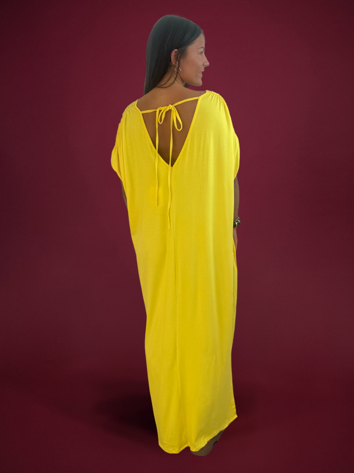 Robe t-shirt jaune - 1781