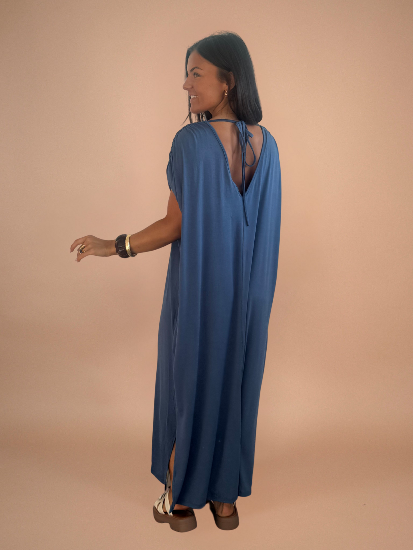 Robe t-shirt bleue - 1781