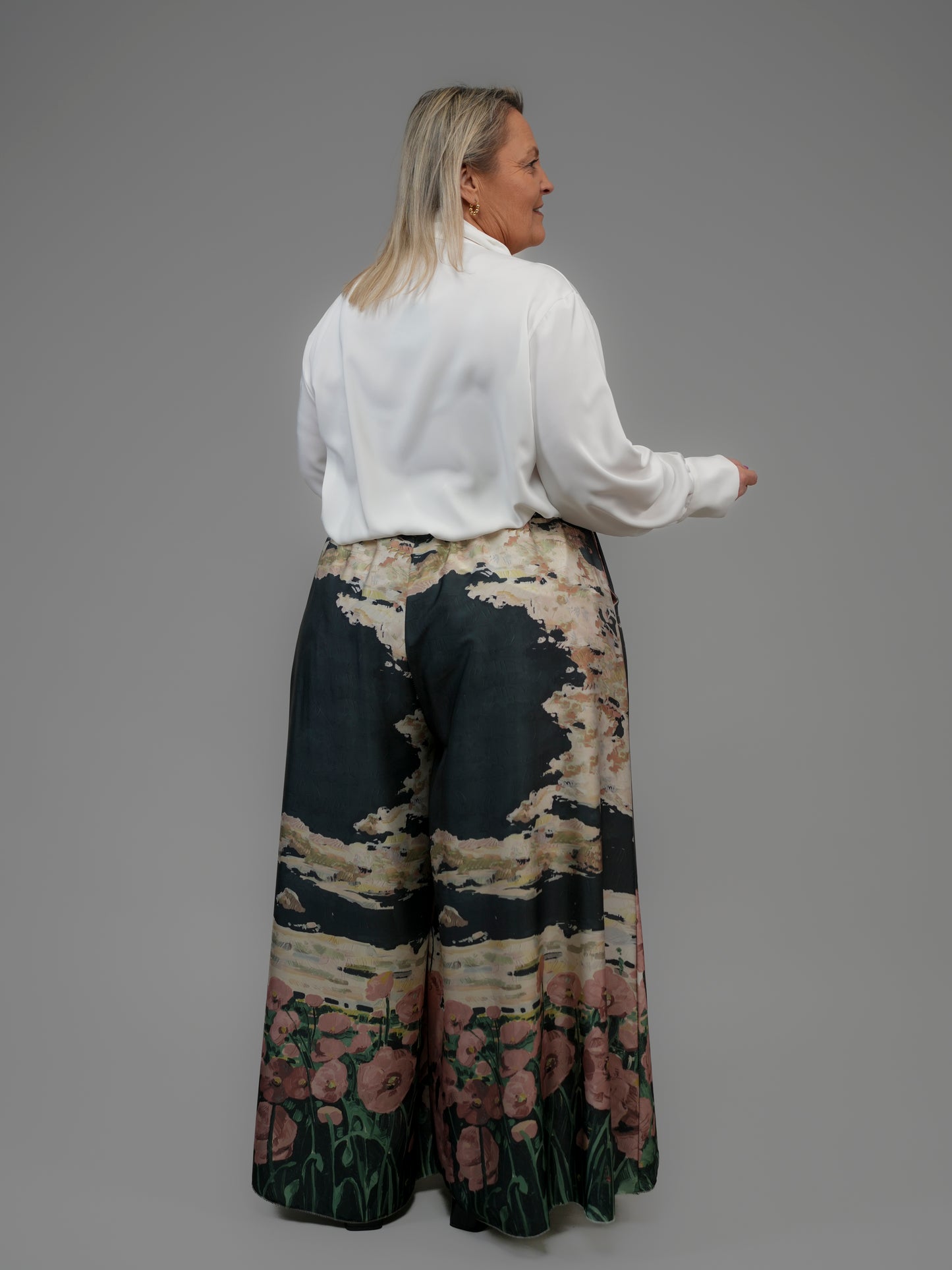 Pantalon palazzo imprimé - 1393