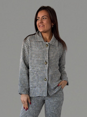 Veste en tweed noire