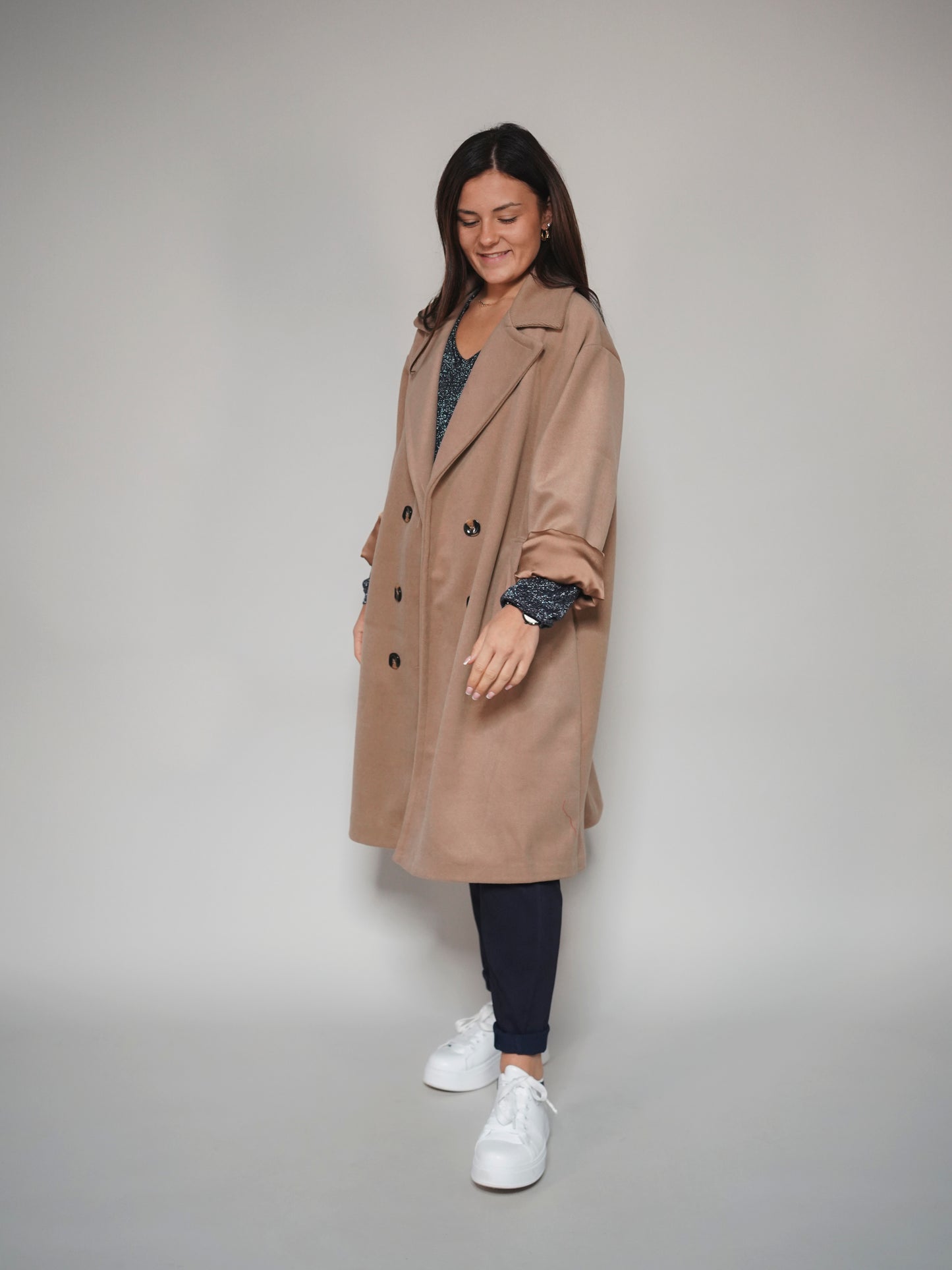 Manteau oversize camel -1703