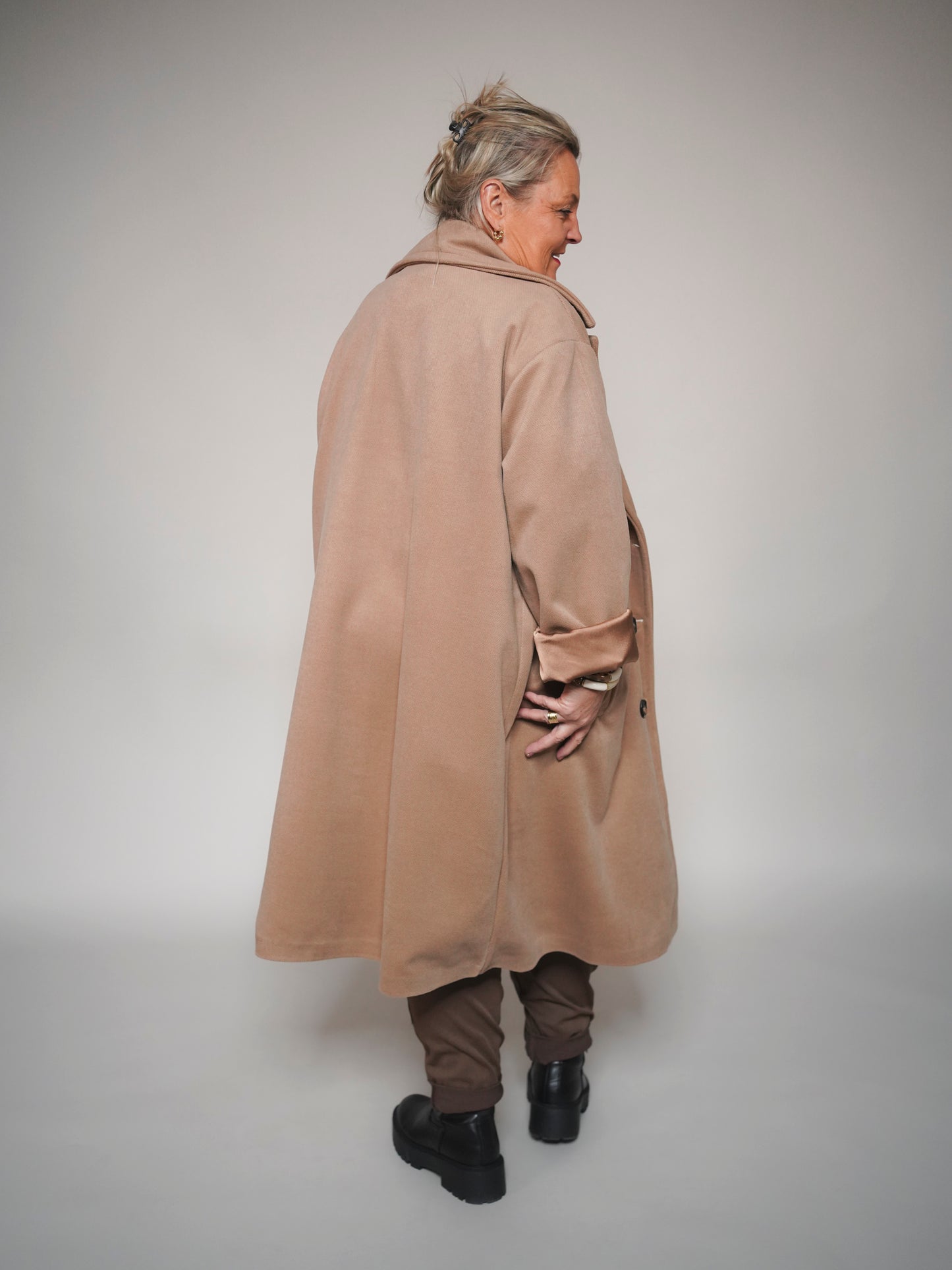 Manteau oversize camel -1703