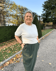 Pull manches courtes écru