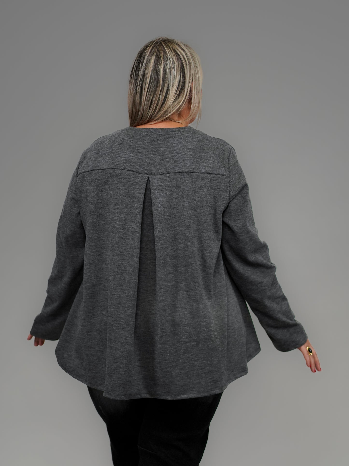Pull doux oversize anthra - 1214