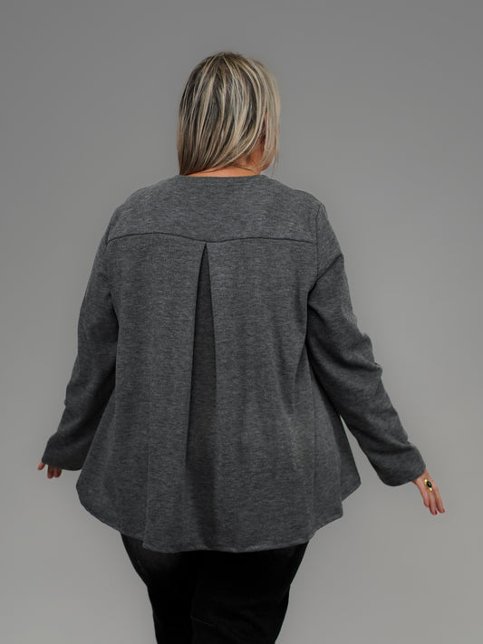 Pull doux oversize anthra - 1214