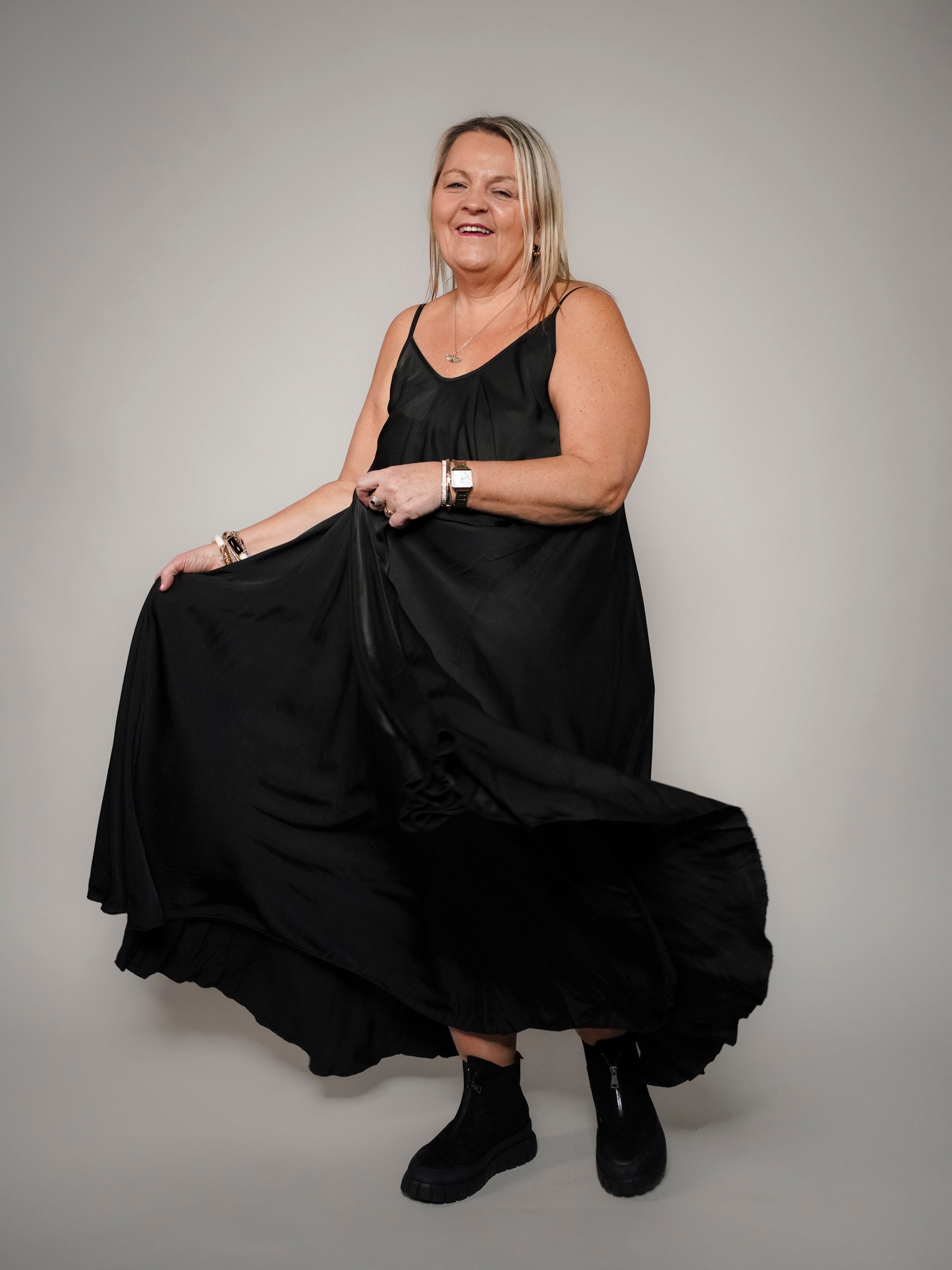 Robe shop noire viscose