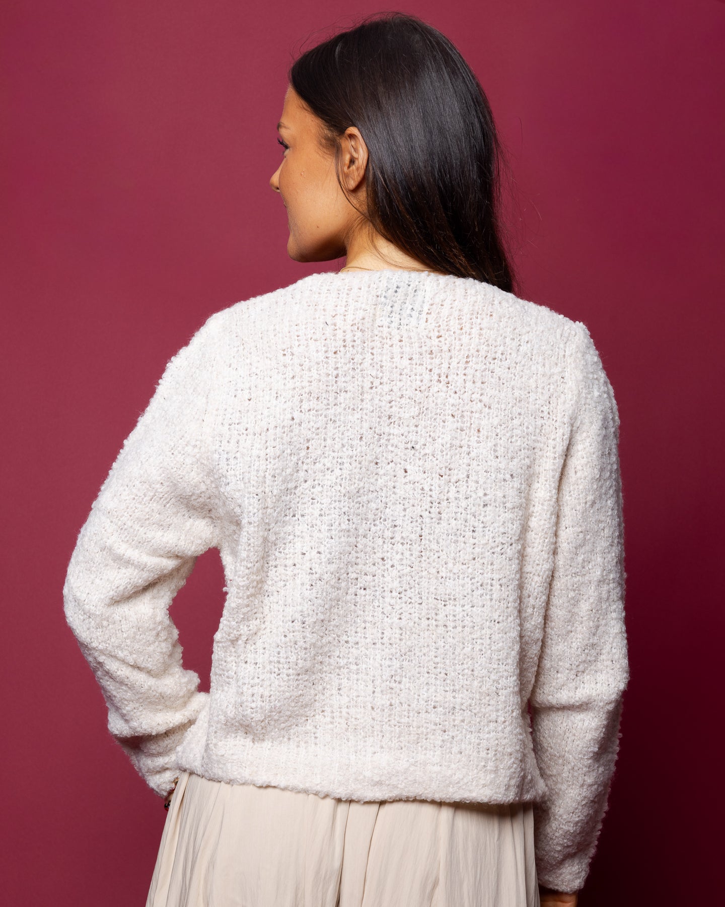 Gilet à poches crème