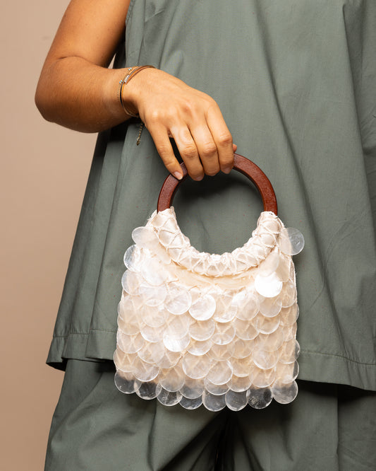 Sac effet écailles nacrées