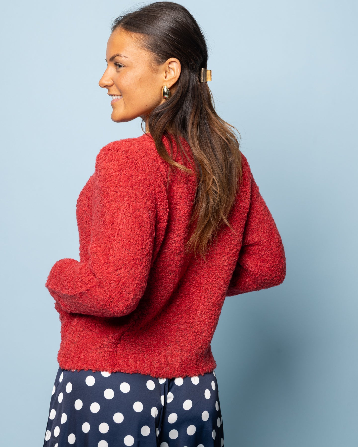Gilet à poches rouge