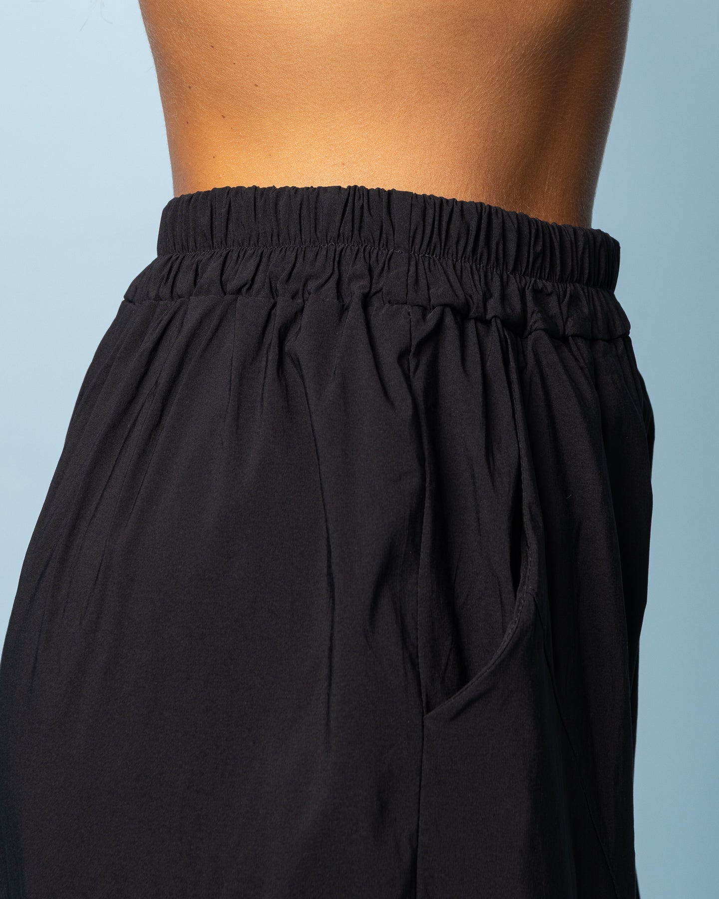 Pantalon barrel noir