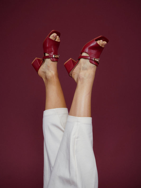 Mules rouges - 1620